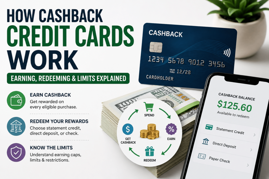 How Cashback Credit Cards Work (Earning, Redeeming & Limits Explained) credit card cashback