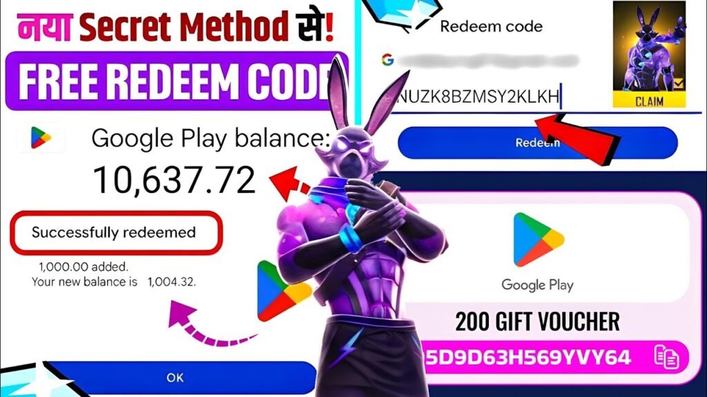 Free Google Play Redeem Codes by Playing Games